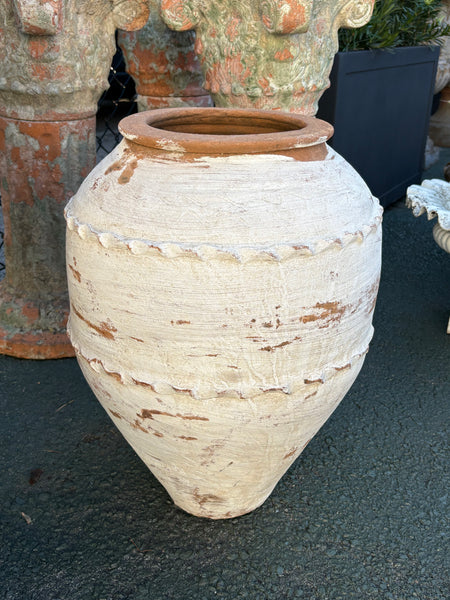 Whitewashed Greek Urn
