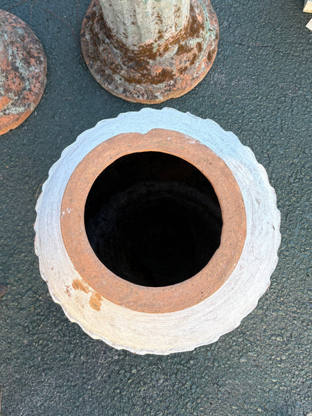 Whitewashed Greek Urn