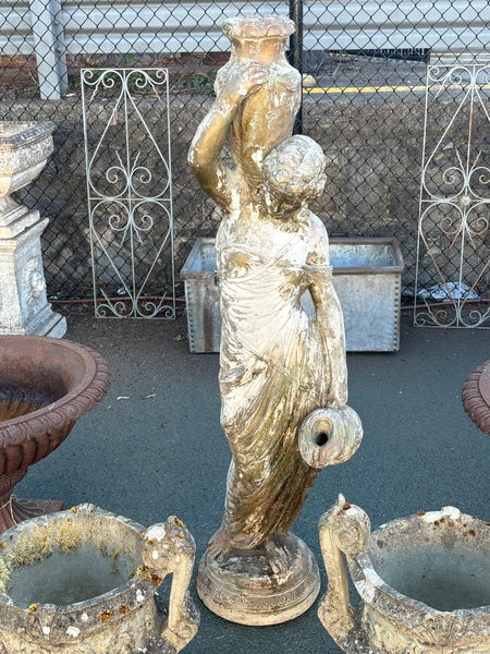 "Woman Carrying Jug" Statue/Fountain