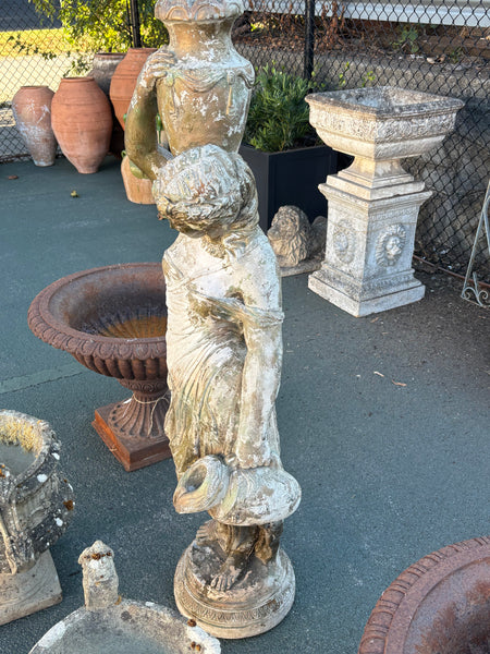 "Woman Carrying Jug" Statue/Fountain
