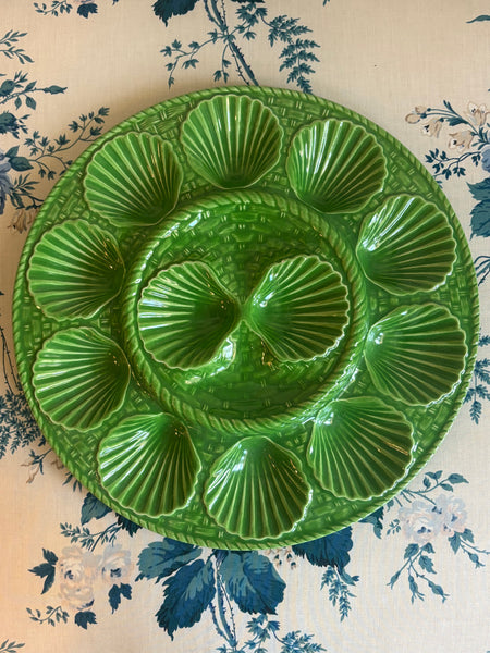 Apple Green Scallop Platter
