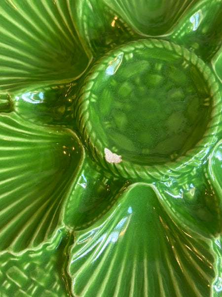 Scallop Plate, Apple Green