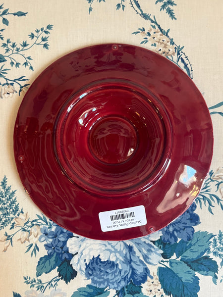 Scallop Plate, Garnet