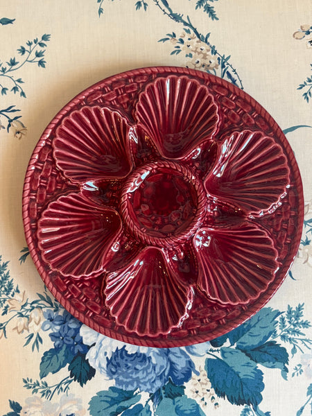 Scallop Plate, Garnet