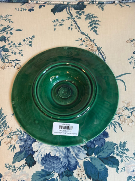 Scallop Plate, Emerald Green