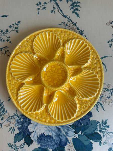 Scallop Plate, Marigold Yellow