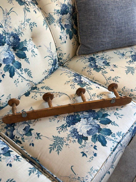 French Faux Bamboo Coat Rack, 4 Hooks