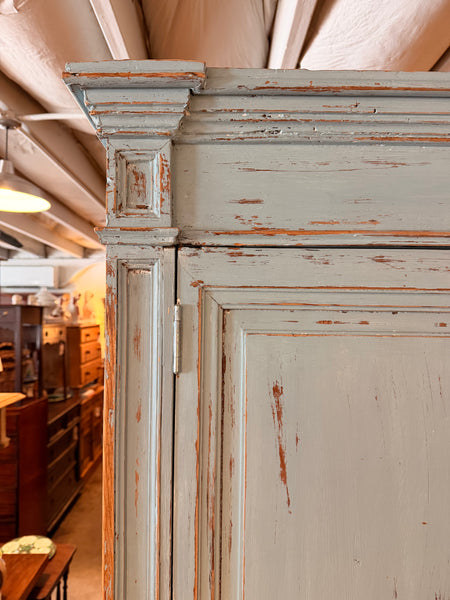 Blue Painted French Linen Press