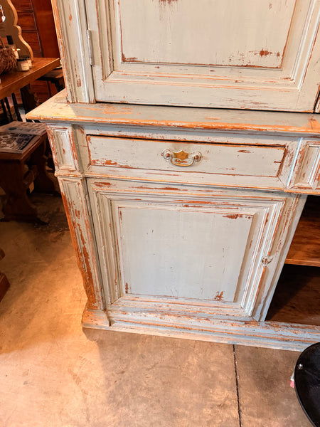 Blue Painted French Linen Press
