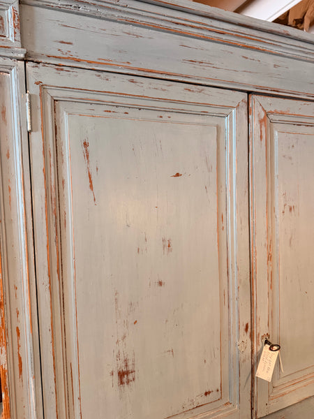 Blue Painted French Linen Press