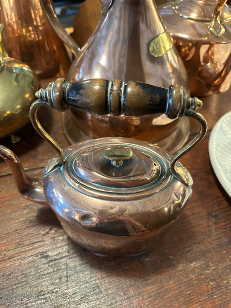 Small Oblong Copper Tea Kettle