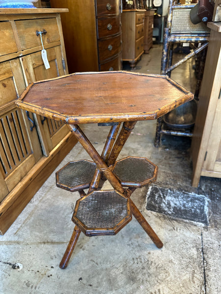 Octagonal Bamboo Table with Pine Top