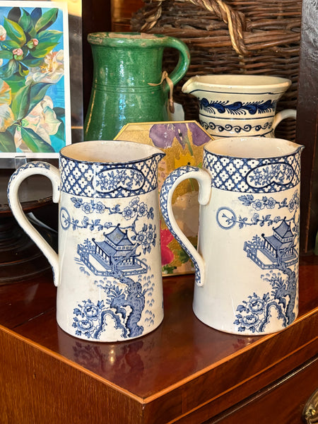 Blue and White "Orient" Pitcher