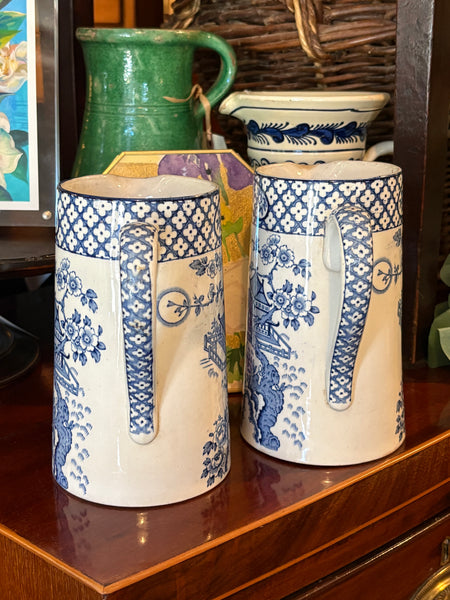 Blue and White "Orient" Pitcher