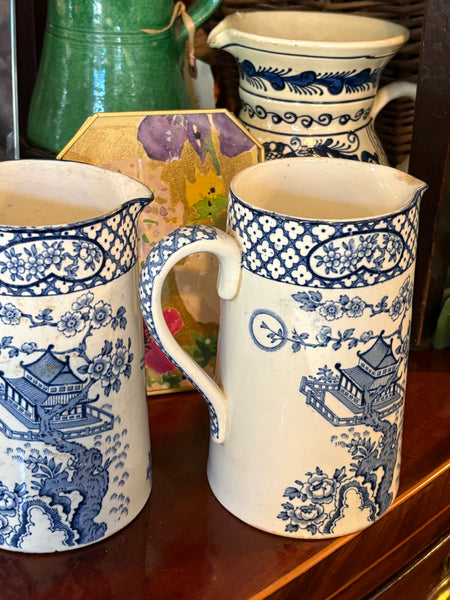 Blue and White "Orient" Pitcher