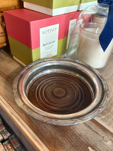 Silver Plate Wine Bottle Coaster