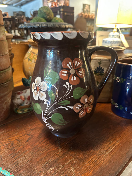 Hungarian Jug, Brown with Flowers