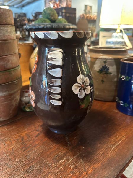 Hungarian Jug, Brown with Flowers