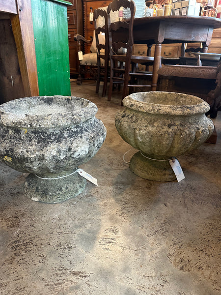 Pair of Stone Urns