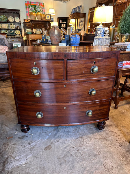 Stunning Mahogany Bow Front Chest