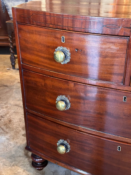 Stunning Mahogany Bow Front Chest