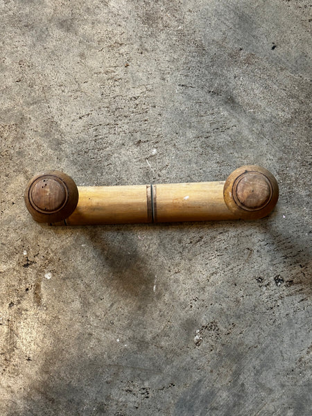 French Faux Bamboo Coat Rack, 2-Hooks