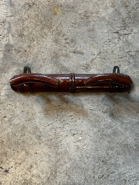 French Faux Bamboo Coat Rack, 2-Hooks