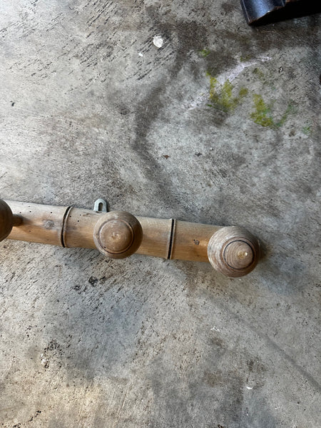 French Faux Bamboo Coat Rack, 8 Hooks