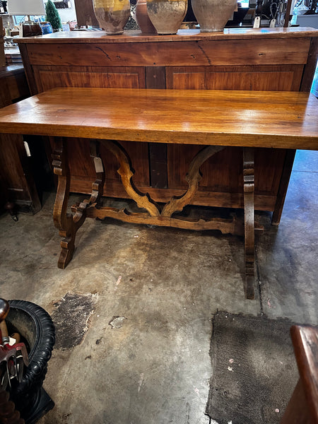French Spanish-Style Walnut Table