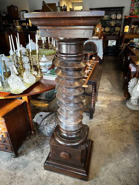 French Walnut Wine Press Screw