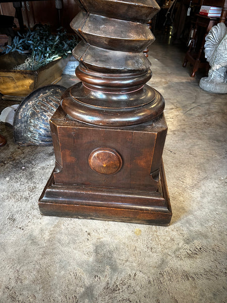 French Walnut Wine Press Screw