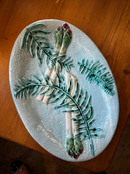 French Asparagus Platter with Fern