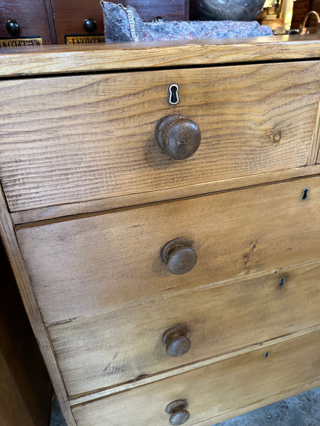 English Pine Chest, 2-Over-3, England