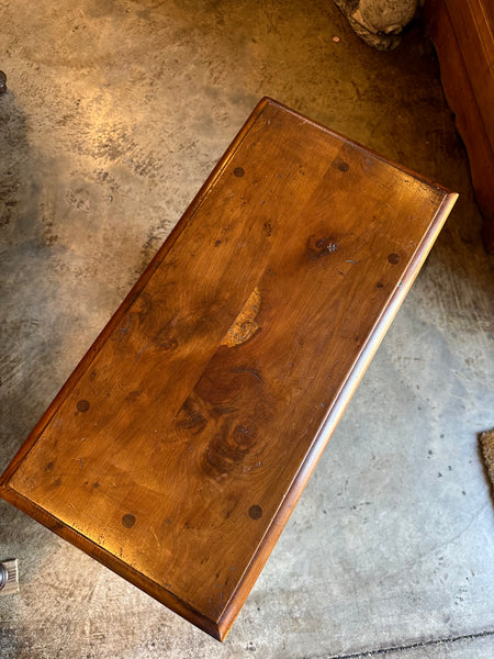 Rare English Yew Wood Joint Stool