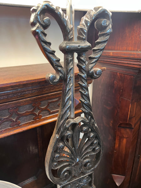 Pair of Lamps made from Sheffield Inn Iron Panels