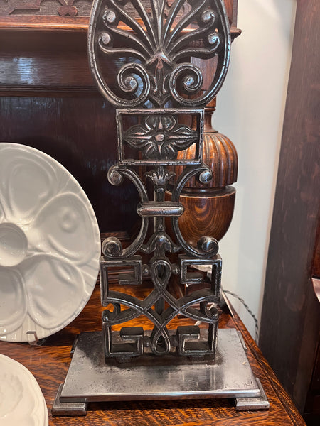 Pair of Lamps made from Sheffield Inn Iron Panels