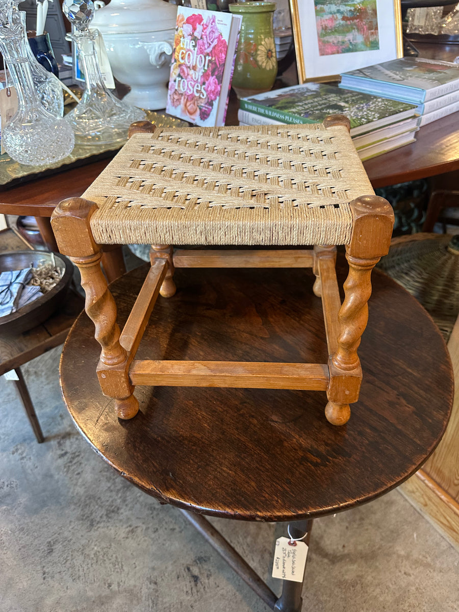 String Machine Stool Small Barley Twist String Stool – McIntosh Cottage Antiques