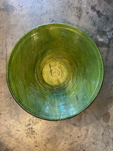 Spanish Crock, Green Glaze