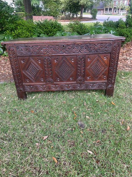 17th Century English Oak Coffer
