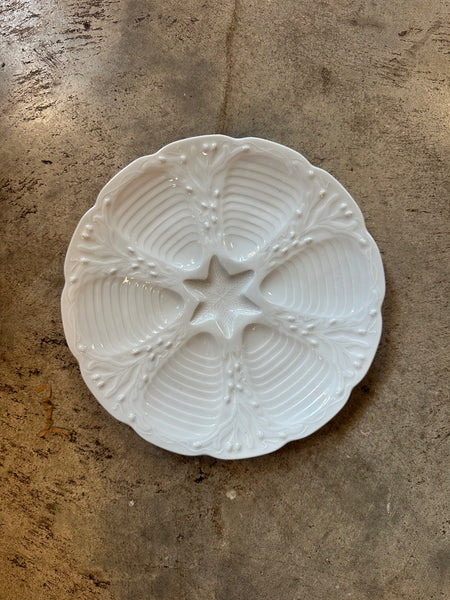 French "CNP Porcelaines" Oyster Plate