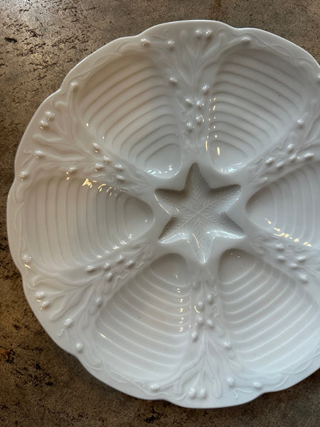 French "CNP Porcelaines" Oyster Plate