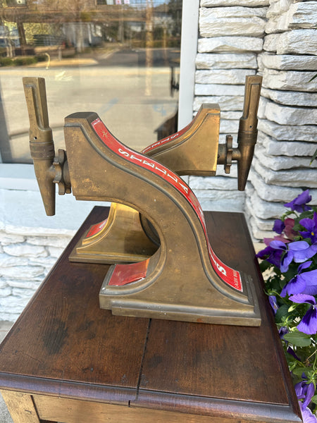 Pair of Stella Artois Beer Taps from a Pub, England