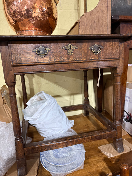 Circa 1600 Oak Low Boy Table, Primitive