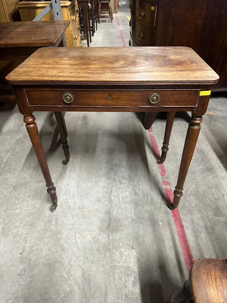 Georgian Mahogany One-Drawer Side Table