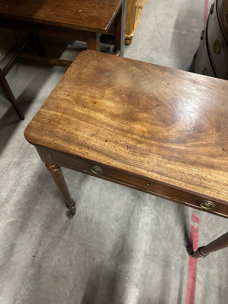 Georgian Mahogany One-Drawer Side Table