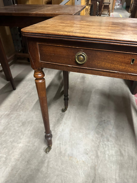 Georgian Mahogany One-Drawer Side Table