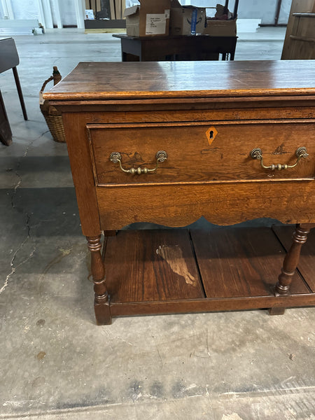 Victorian Oak Pot Board Dresser Base