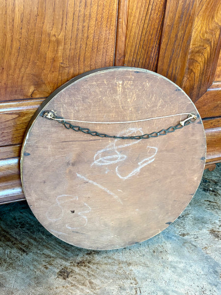Round Gilt Frame Convex Mirror
