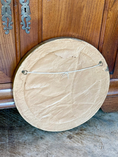 Round Gilt Frame Convex Mirror