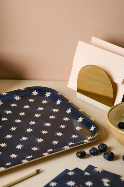 Navy Star Medium Tray